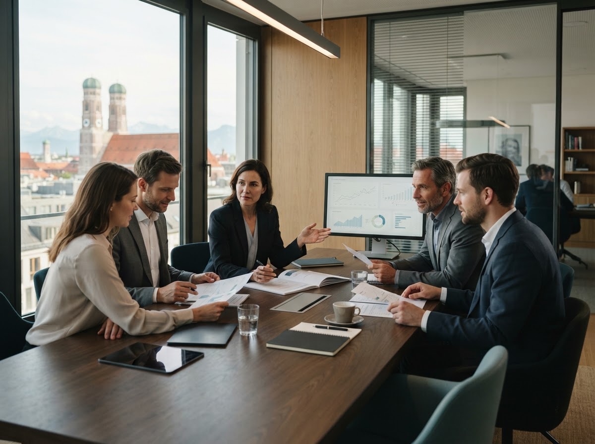 Klug Wertbürganz Analystenteam bei der Überprüfung von Risikomodellen